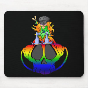 Mousepad Paz, amor e rocha & rolo