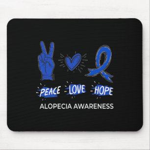 Mousepad Paz Amor Esperança Sensibilização Areata Ribbon S