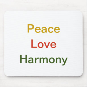 Mousepad Paz amor harmonia verde