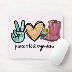 Mousepad Paz - Amor - Jardinagem