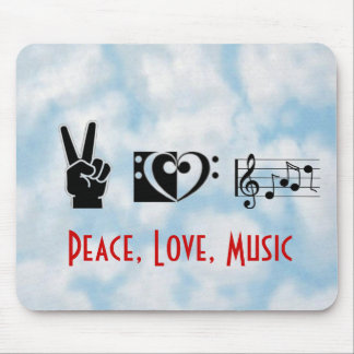 Mousepad Paz, amor, música