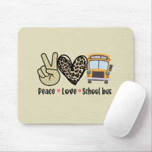 Mousepad Paz, Amor, Ônibus Escolar
