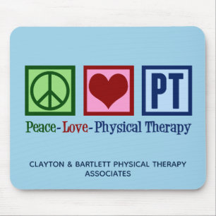 Mousepad Paz Amor Terapia Física Personalizada PT Office B