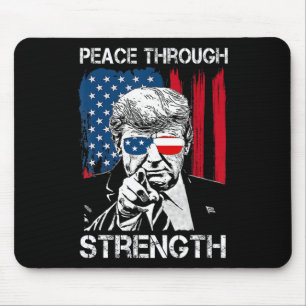 Mousepad Paz Através da Força Trump Operação Meia-Noite Ha