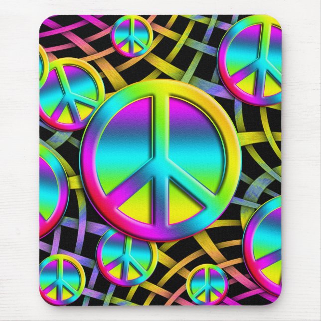 Mousepad PAZ colorida (Frente)