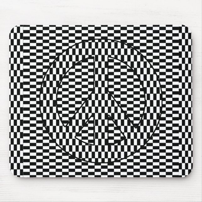 Mousepad Paz de ilusão óptica (Frente)