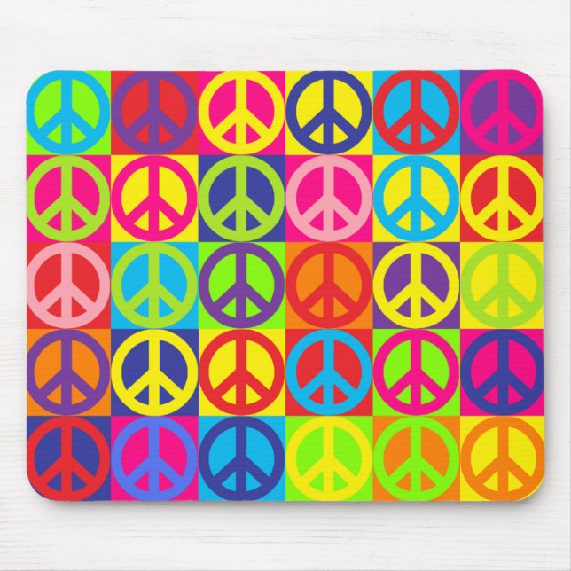 Mousepad Paz de multicores (Frente)