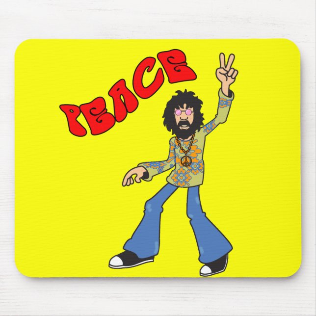 Mousepad Paz do Hippie (Frente)