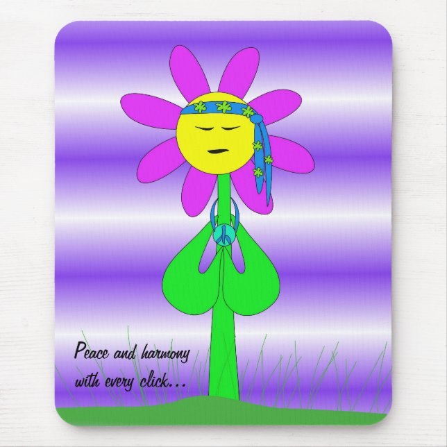 Mousepad Paz e harmonia com cada clique (Frente)