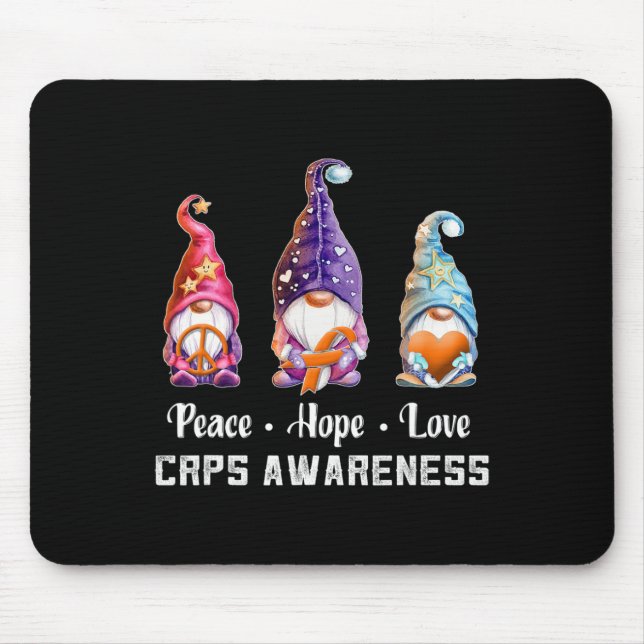 Mousepad Paz Esperança Ama Consciência dos Gnomos (Frente)