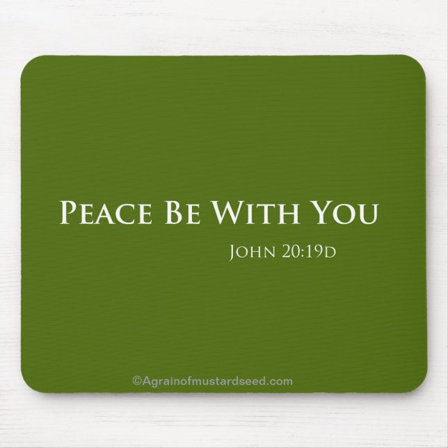 Mousepad Paz Esteja Com As Suas Cotações Páscoas (Frente)