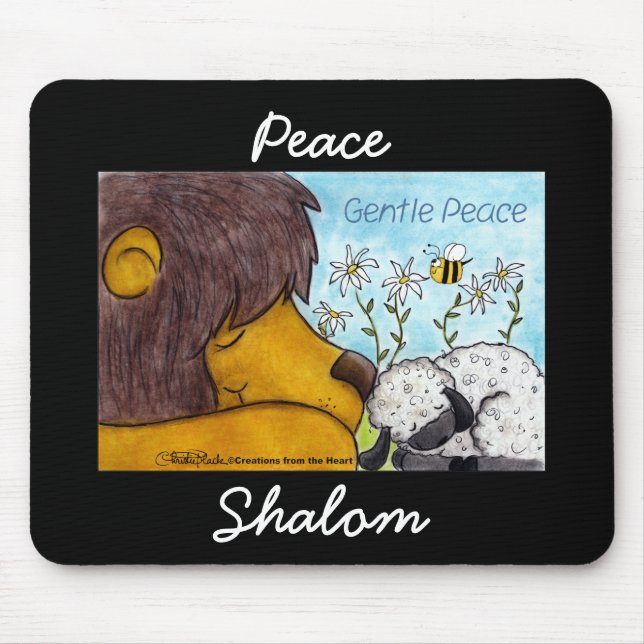 Mousepad Paz Gentil de Leão e Lamb (Frente)