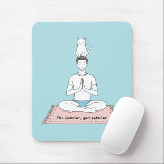 Mousepad Paz Interior, Gato Exterior