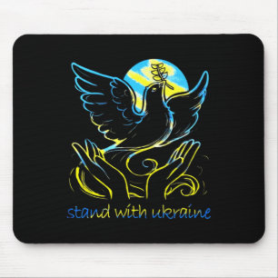 Mousepad Paz Na Pomba Da Ucrânia. Fique Com A Ucrânia. Apoi