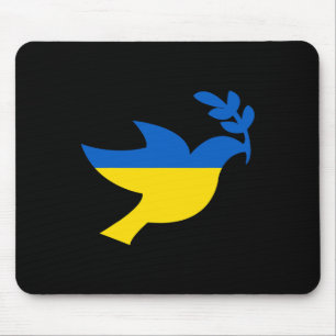 Mousepad Paz Na Ucrânia Pombo Para Mulheres Homens Bandeira