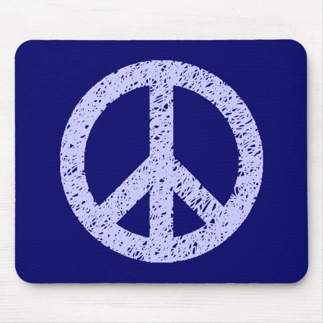 Mousepad Paz tenciosa - Azul Pó em Marinho Profundo (Frente)