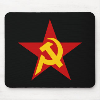 Mousepad PC comunista do martelo & da foice da estrela de