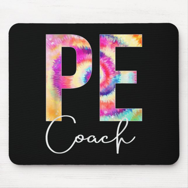 Mousepad Pe Coach Tie Dye Back To School Women Appreciation (Frente)