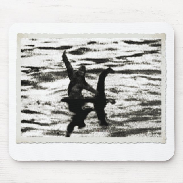 Mousepad Pé e Bessie grandes a observação do monstro do (Frente)