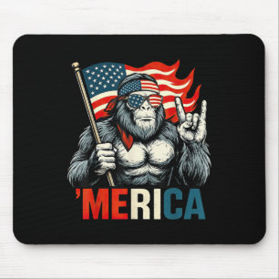 Mousepad Pé Grande América Rocha Bandeira Americana Patriót