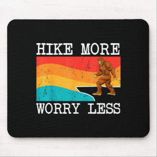 Mousepad Pé-grande caminhada mais preocupação menos sasquat