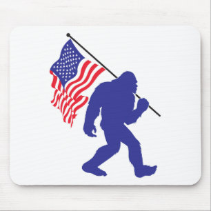 Mousepad Pé Grande Carregando da bandeira americana