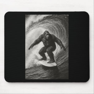 Mousepad Pé Grande Divertido Surfando Selfie No Mar Na Pran