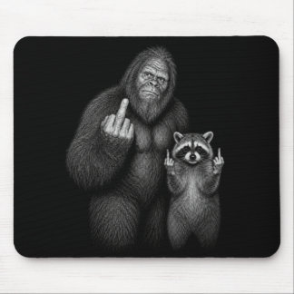 Mousepad Pé Grande e Guaxinim do Dedo Médio