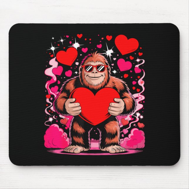 Mousepad Pé Grande Engraçado Com Óculos De Sol Segurando Co (Frente)