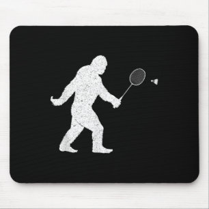 Mousepad Pé Grande Jogando Badminton Chuttle Engraçado Badm