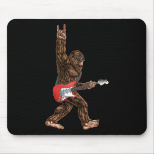 Mousepad Pé Grande Jogando Uma Pedra Elétrica De Violão Em