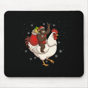 Mousepad Pé Grande Montado Frango Veado Natal Frango Natal