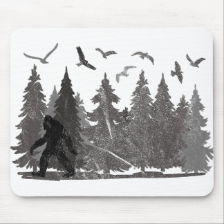 Mousepad Pé Grande no Fores Sasquatch Yeti