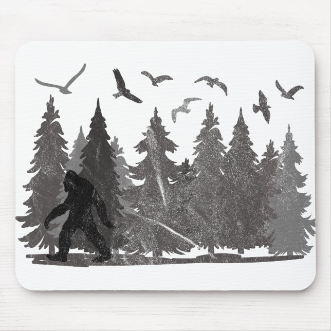 Mousepad Pé Grande no Fores Sasquatch Yeti (Frente)