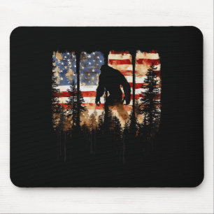 Mousepad Pé Grande Retro EUA Bandeira Americana Dia Da Inde