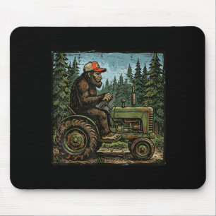 Mousepad Pé grande sasquatch trator fazenda engraçada homen