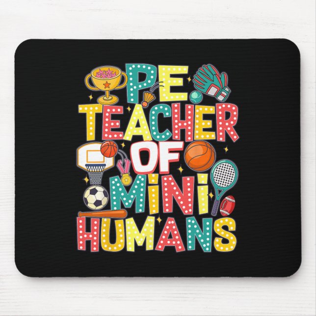 Mousepad Pe Teacher Byck To School Physical Education Gym T (Frente)