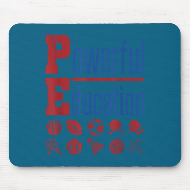 Mousepad Pe Teacher Gym Physical Education School Motivatio (Frente)