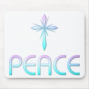 Mousepad Peace Cross Christian