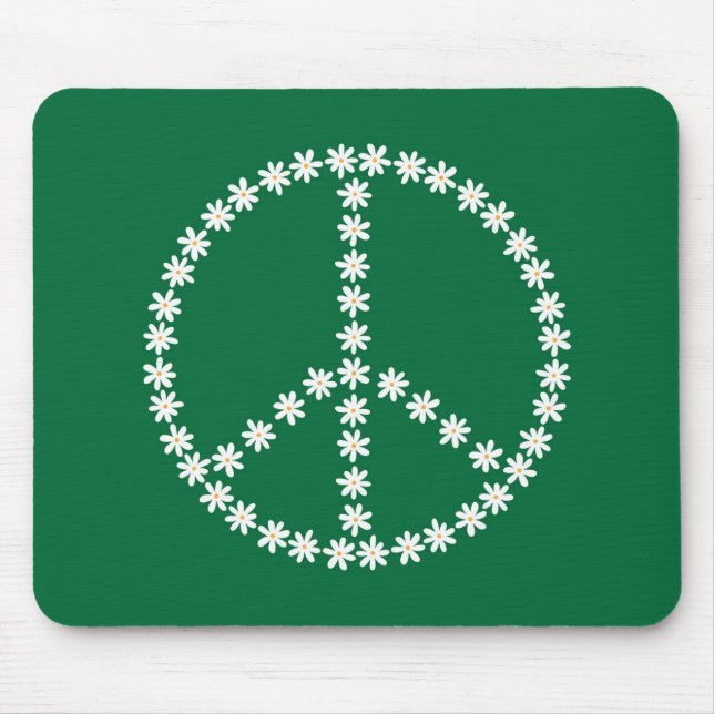 Mousepad Peace Floral (Frente)
