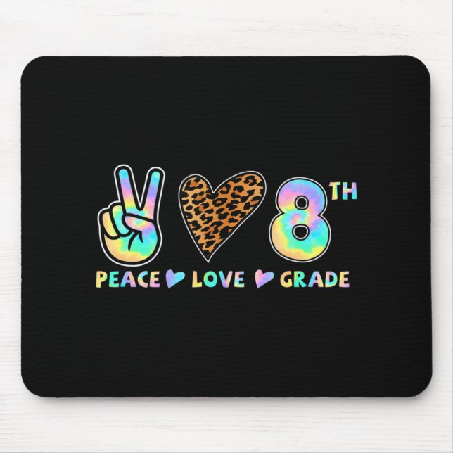 Mousepad Peace Love 8.º Squad de volta ao Professor (Frente)