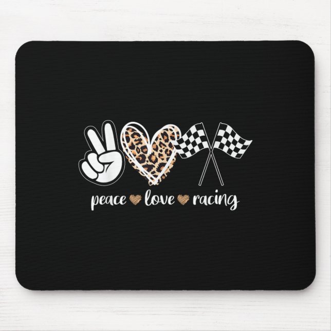 Mousepad Peace Love Racing  (Frente)