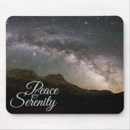Mousepad Peace & Serenity Mountain Night Sky