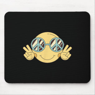 Mousepad PEACE SIGN LOVE 60s 70s Groovy Hippie Costume Hall