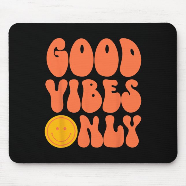 Mousepad PEACE SIGN LOVE 60s 70s Tie Dye Hippie Halloween C (Frente)