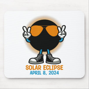 Mousepad Peace Totality Solar Eclipse 8 de abril de 2024 Wo