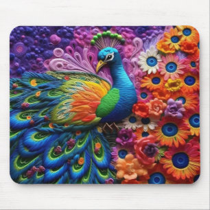 Mousepad Peacock 3D vibrante
