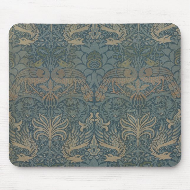 Mousepad Peacock and Dragon by William Morris (Frente)