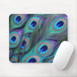 Mousepad Peacock Feathers