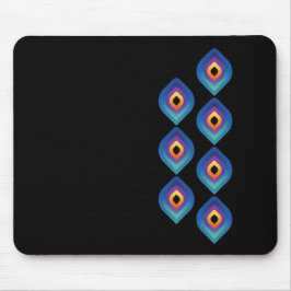 Mousepad Peacock Flame (Vertical)